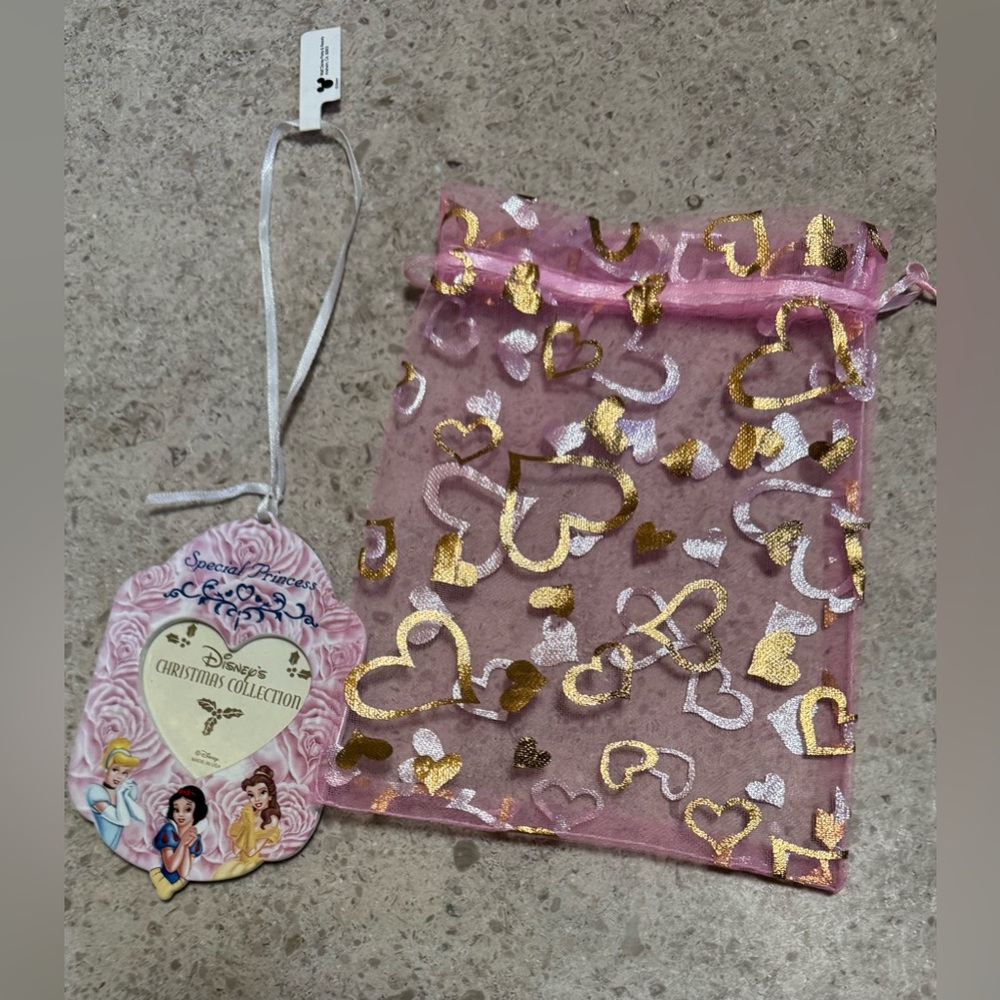 Nwt Disney Pink princess collection ornament